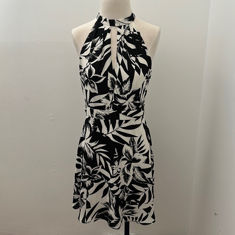 Express Black & White Floral Summer Dress Size 12